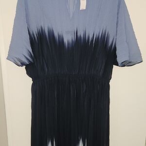 Blue and Black Ombre Dress